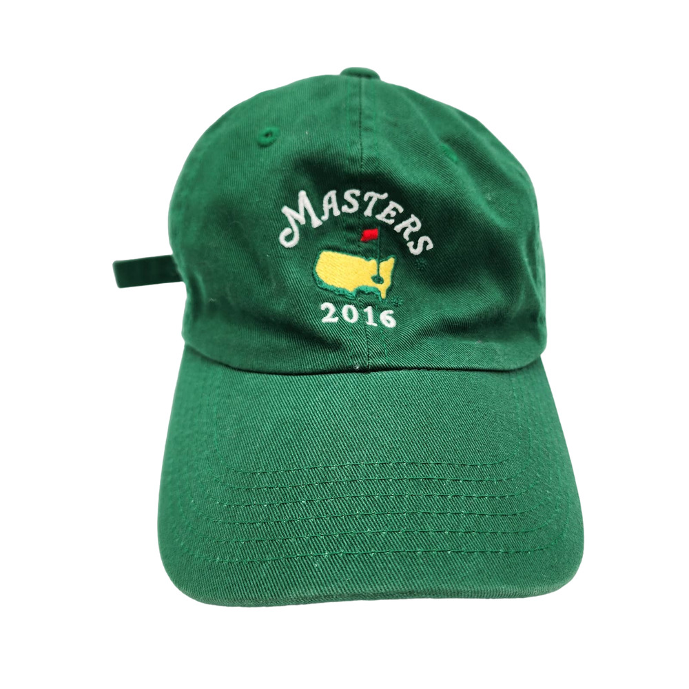 Masters 2016 Hat Green Adjustable Golf Cotton 6 Panel Embroidered Danny Willett